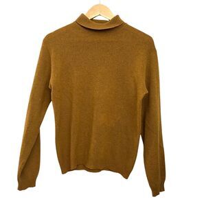 Jantzen Vintage 70's Wool Lightweight Gold Turtleneck Sweater No Size (est M)